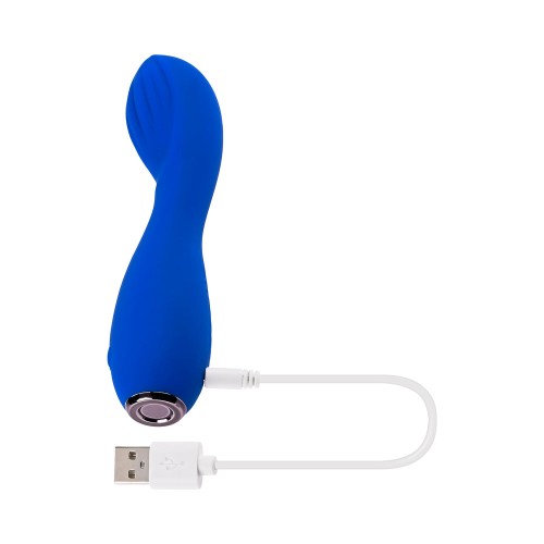 Vibrador Sapphire G Recargable de Silicona Azul - El Mejor Buscador de G-Spot