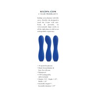 Vibrador Sapphire G Recargable de Silicona Azul - El Mejor Buscador de G-Spot