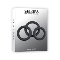 Selopa 3 Ring Circus Cock Ring Set - Enhance Pleasure