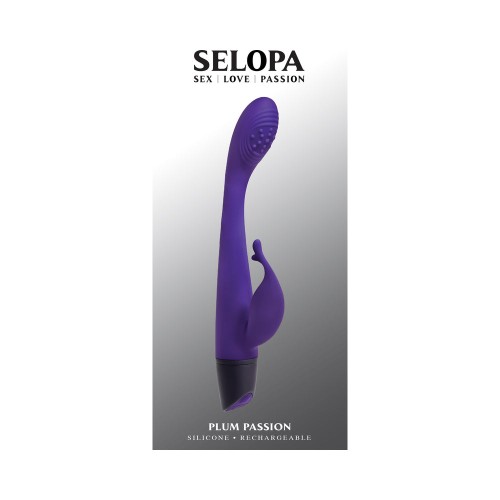 Selopa Plum Passion Recargable Dual Stim Silicona