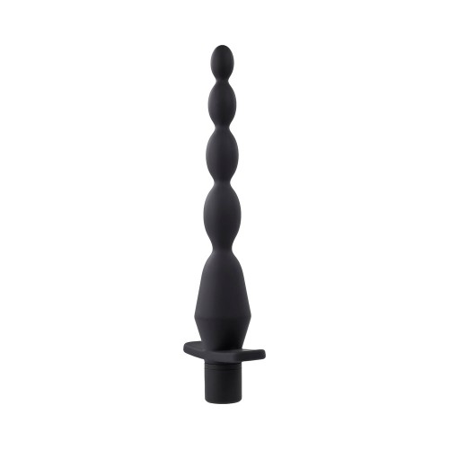 Selopa Vibrating Butt Beads Rechargeable Silicone Black