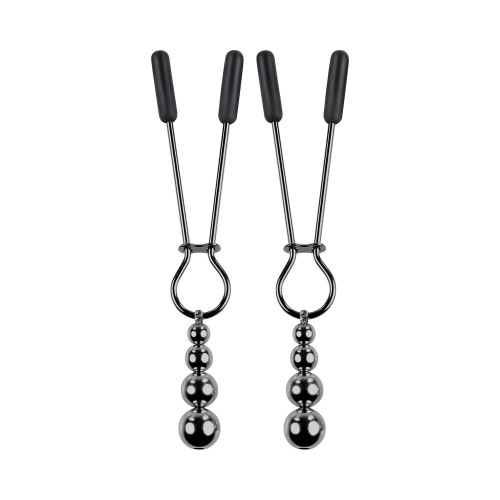 Beaded Nipple Clamps Stainless Steel for Sensual Play