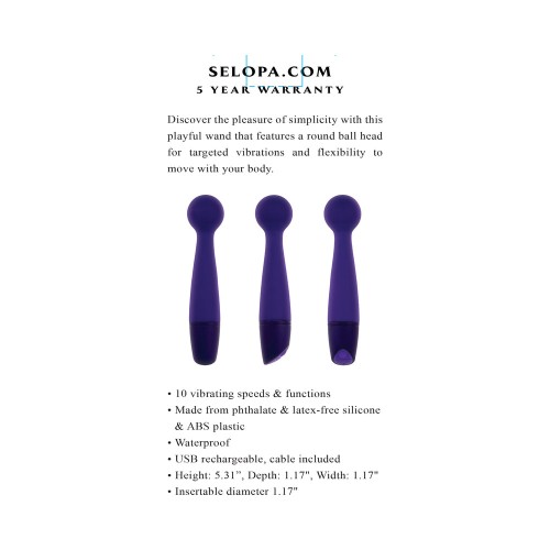 Rechargeable Slim Wand for Targeted Pleasure