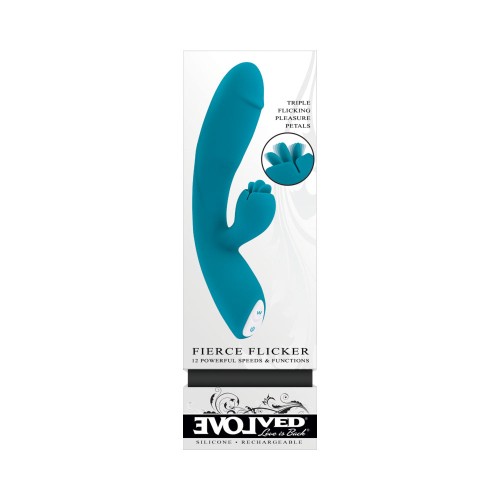 Evolved Fierce Flicker Vibrador Doble Estímulo Recargable