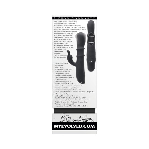 Vibrador Estimulador Dual Recargable Evolved Ringmaster