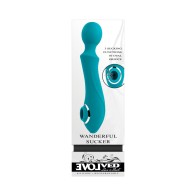 Evolved Wanderful Sucker Rechargeable Wand - Dual Function Pleasure