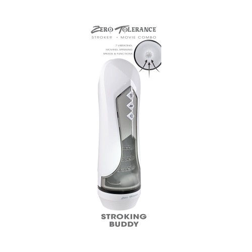 Zero Tolerance Stroking Buddy Vibrating Stroker White