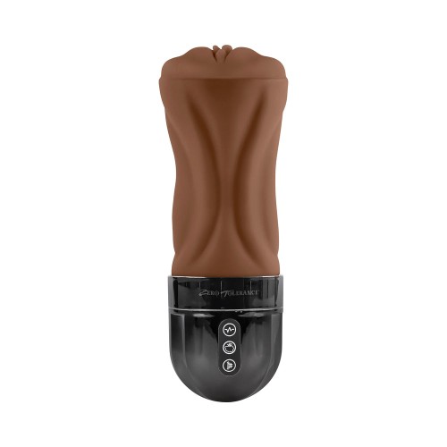 Zero Tolerance Tight Lipped Rechargeable Stroker with Suction Dark