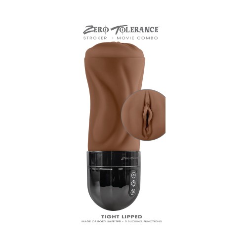 Zero Tolerance Stroker Recargable Ajustado con Succión Oscuro