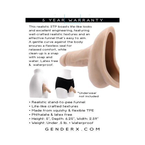 Gender X Stand to Pee TPE Light Para Comodidad y Realismo