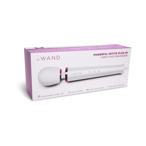 Le Wand Powerful Petite Plug-In Massager White