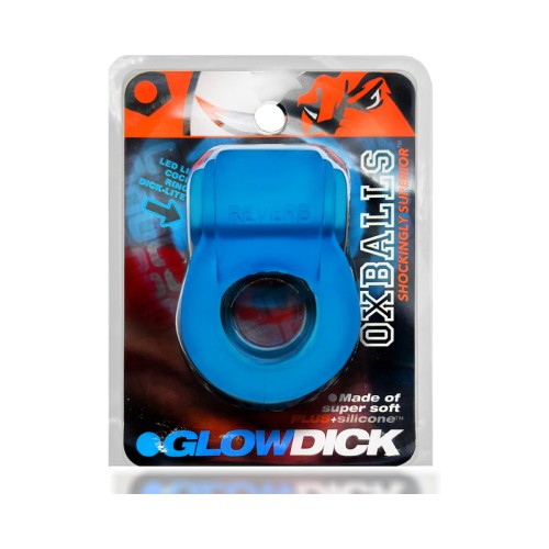 Anillo para el Pene Glowdick OxBalls con LED Hielo Azul