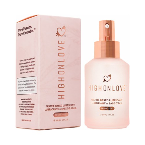 HighOnLove CBD Water Based Lubricant - Elevate Pleasure