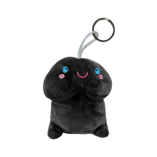 Pene de Juguete Corto de Peluche de Shots 3.94 Pulgadas Negro