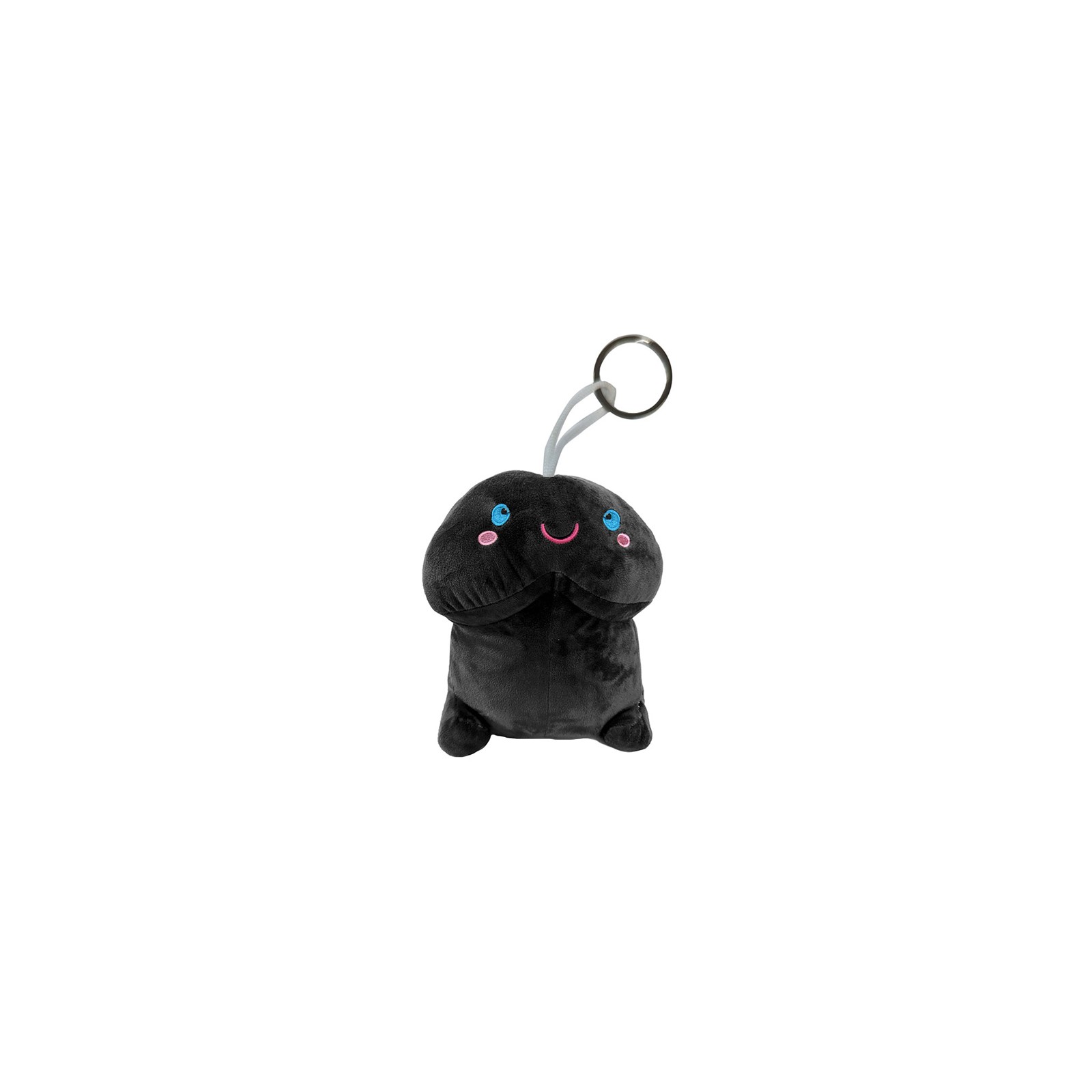 Pene de Juguete Corto de Peluche de Shots 3.94 Pulgadas Negro