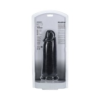 RealRock Extra Thick 9 in. Dildo Black