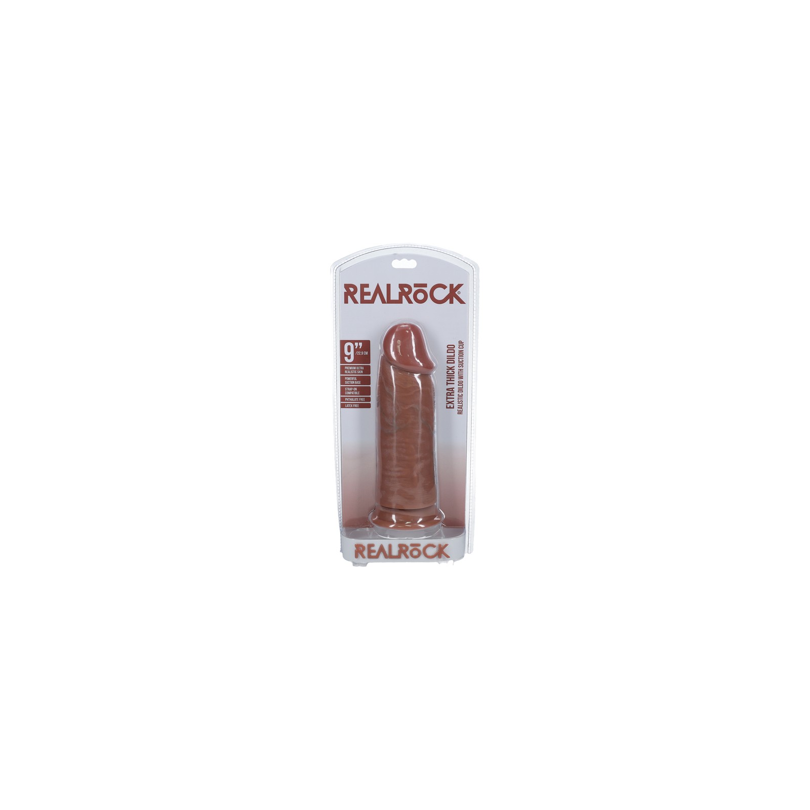 Dildo Extra Grueso RealRock de 9 in. - Placer Realista