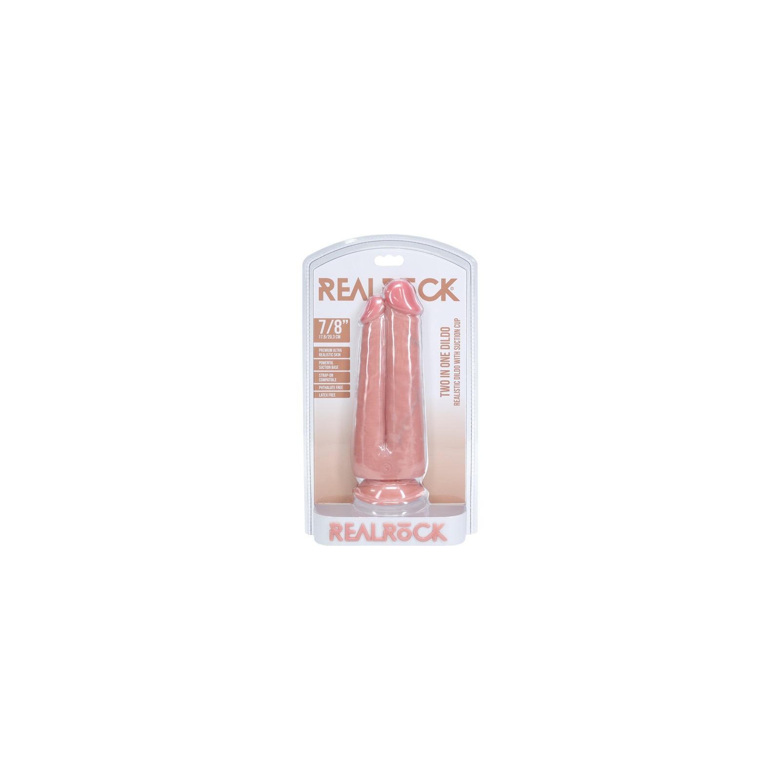 Dildo RealRock Dos en Uno Beige