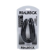 RealRock U-Shaped Double Dildo 7 in Black