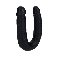 RealRock U-Shaped Double Dildo 7 in Black