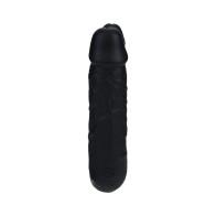 Dildo Doble en U RealRock de 7 Pulgadas Negro