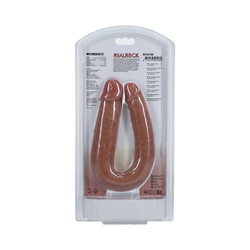 Dildo Doble en Forma de U de 7 in RealRock