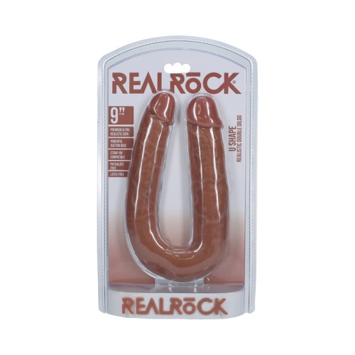 Dildo Doble en Forma de U de RealRock - Juguetes Íntimos