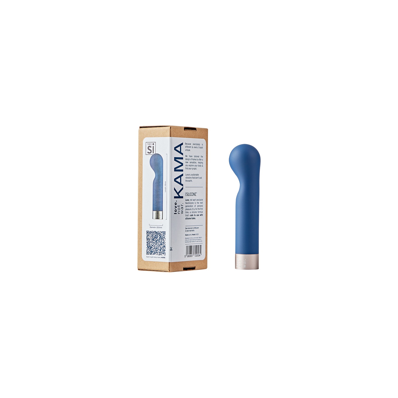 Love Not War Kama Head Blue - G-Spot Massager