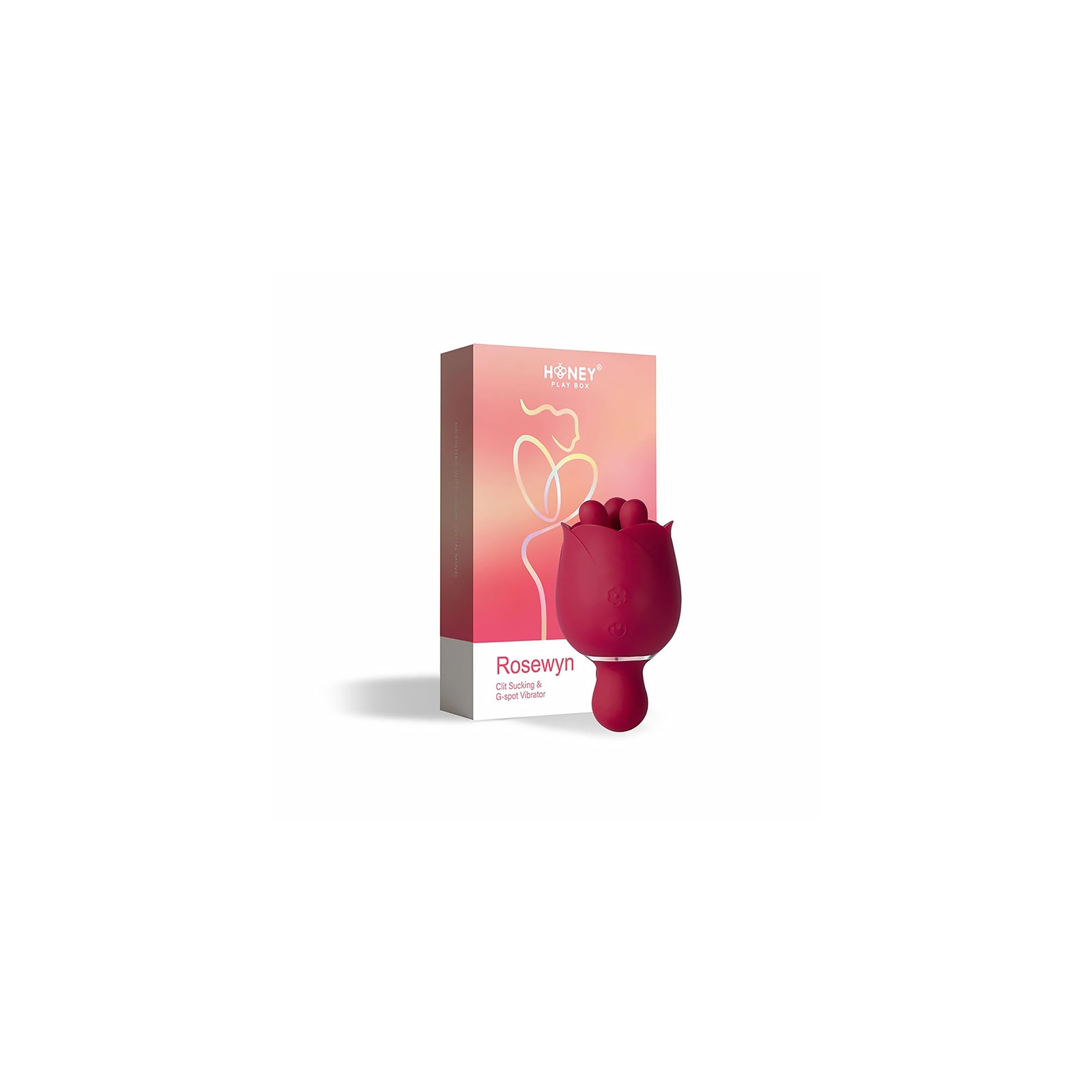 Vibrador Rosa Rotativo Rosewyn Honey Play Box