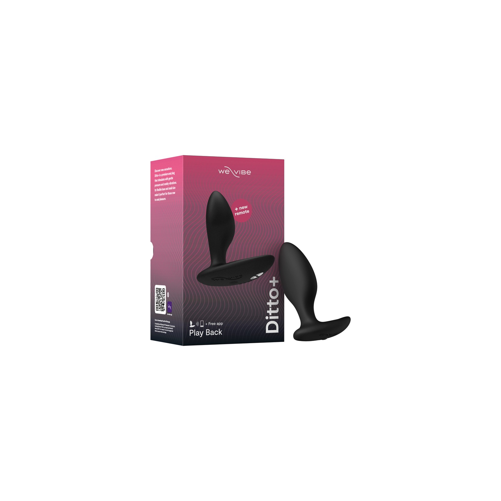 We-Vibe Ditto+ Plug Anal Vibrante Recargable