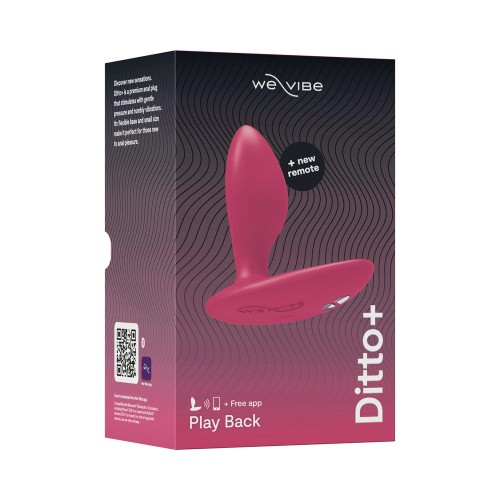 We-Vibe Ditto+ Rechargeable Anal Plug for Ultimate Pleasure