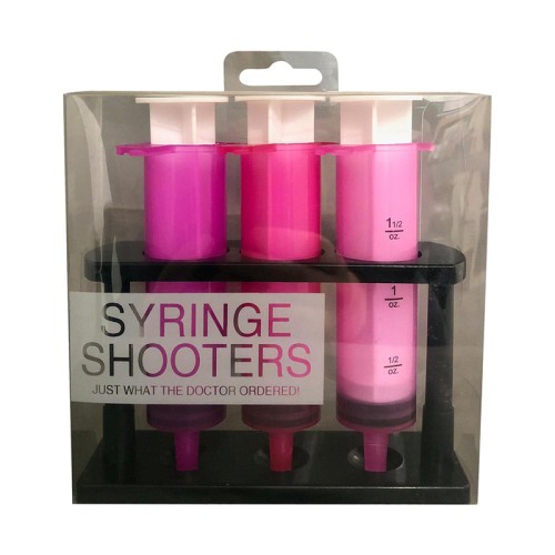 Divertidas Jeringas Shooters Rosa para Fiestas