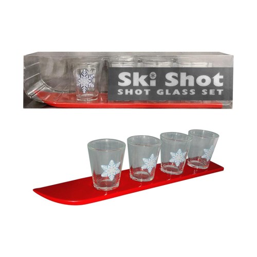 Juego de 4 Vasos Medidores Ski Shot