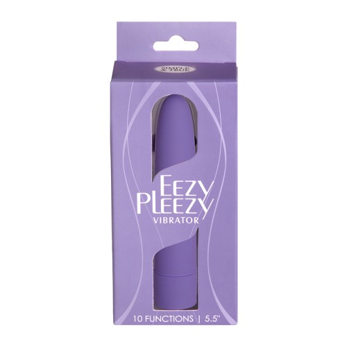 Simple & True Eezy Pleezy Vibrador Clásico 5.5 in. Púrpura