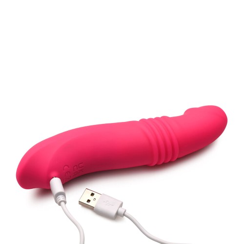 Gossip Blasters 7X Thrusting Silicone Vibrator Magenta - Ultimate Pleasure