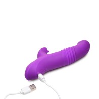 Gossip Blaster 7X Thrusting Rabbit Vibrator Violet