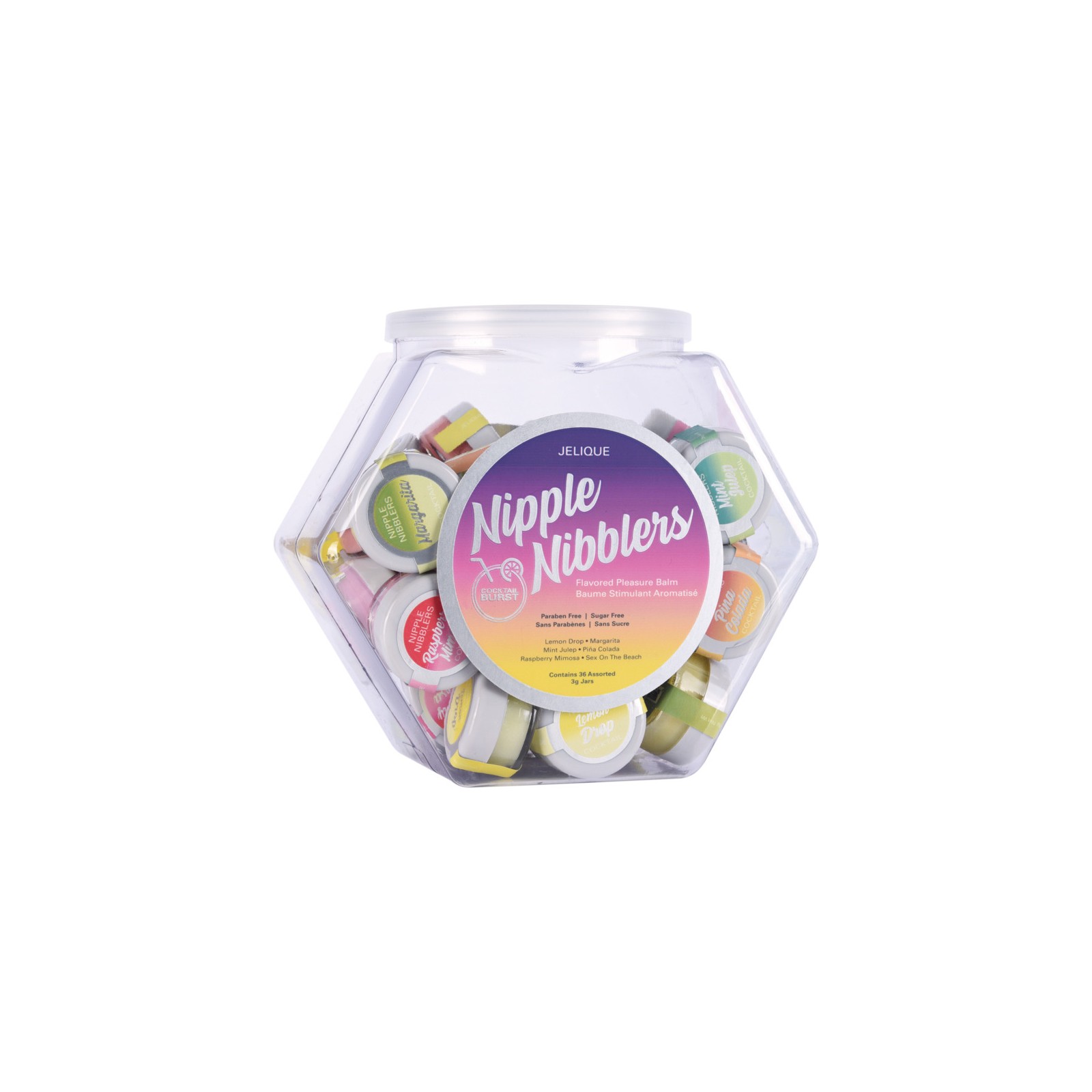 Jelique Cocktail Nipple Nibblers Assort Tub - Enhance Your Foreplay