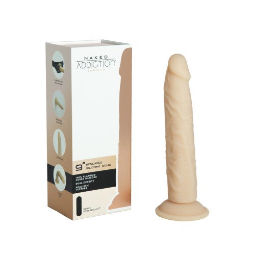 Dildo Bendable Naked Addiction 9 Pulgadas - Placer Absoluto