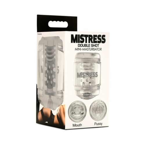 Mistress Mini Masturbador Doble Orificio Transparente