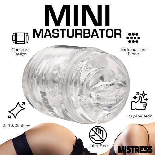 Mistress Double Shot Mini Masturbator Clear