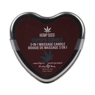 Vela Earthly Body Hemp Seed - Abrazo de Cupido 3 en 1