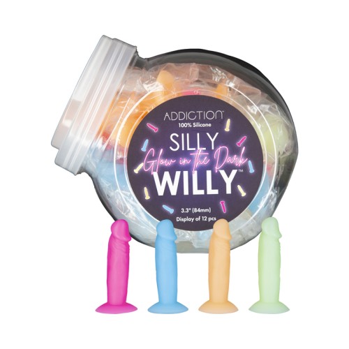 Dildo Silly Willy que Brilla en la Oscuridad