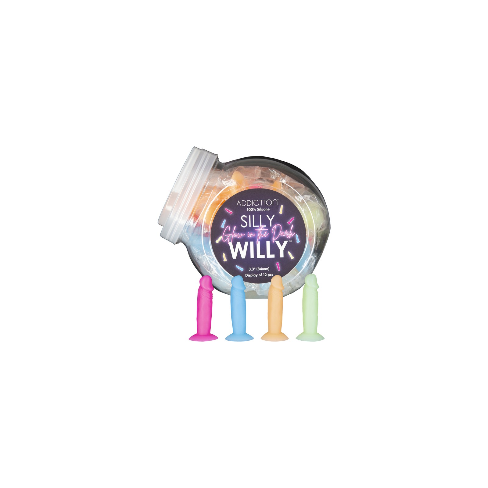 Dildo Silly Willy que Brilla en la Oscuridad