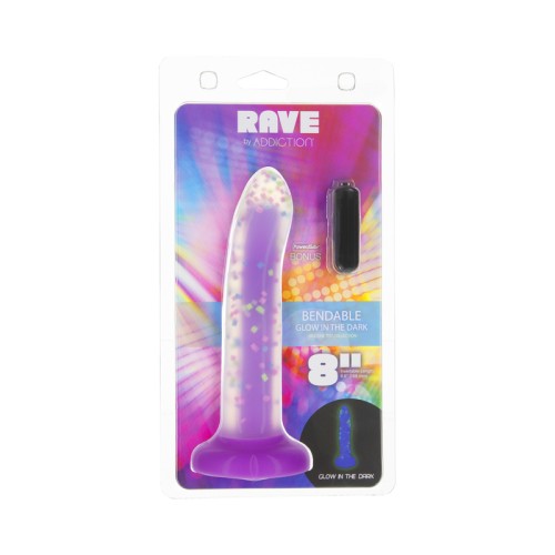 Addiction Rave Glow-in-the-Dark Silicone Dildo