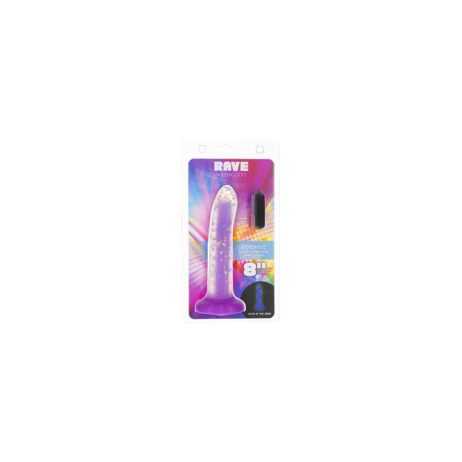 Addiction Rave Dildo de Silicona Brillante