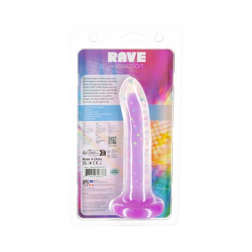 Addiction Rave Dildo de Silicona Brillante