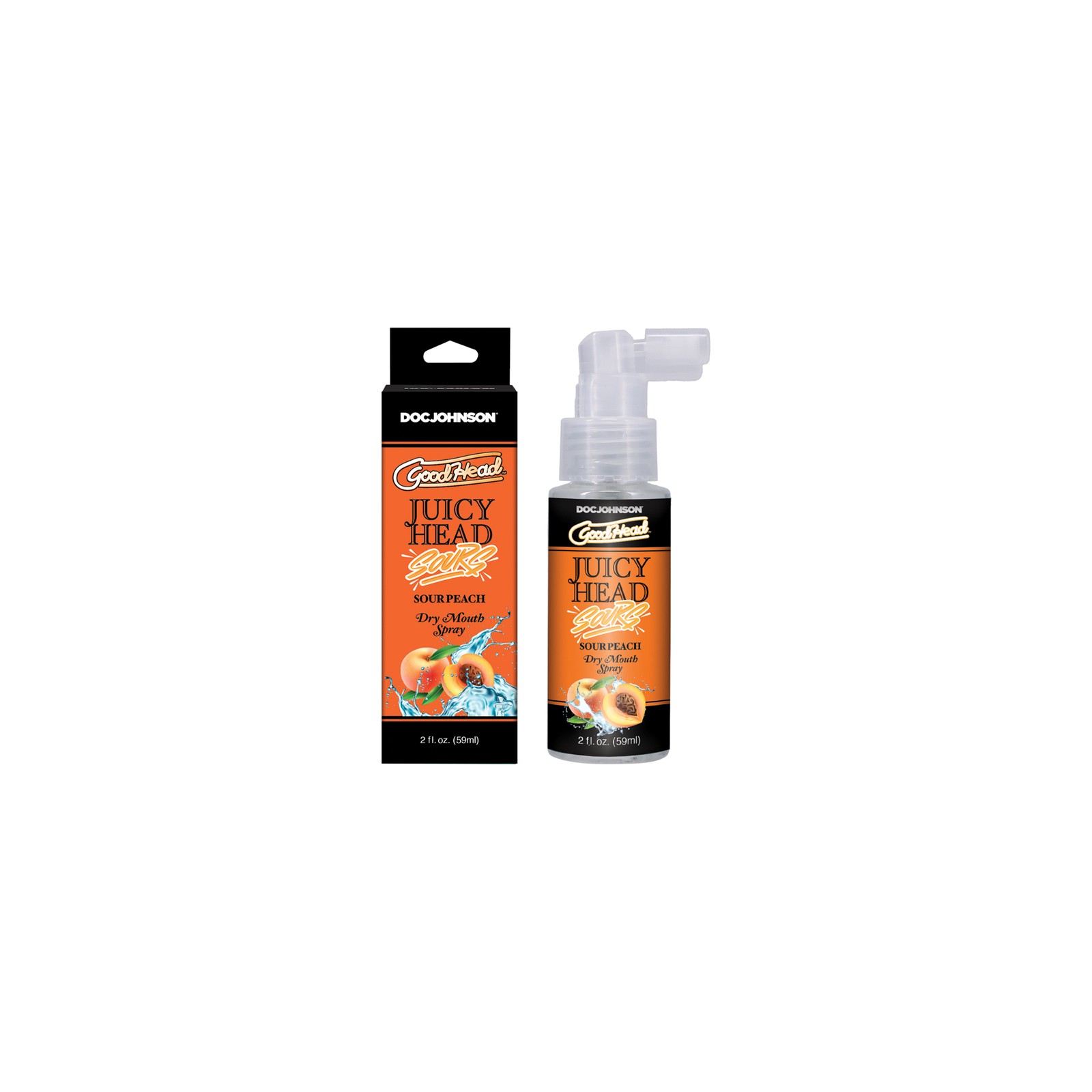 GoodHead Sour Peach Dry Mouth Spray for Oral Pleasure