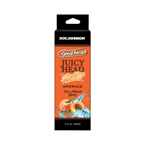 GoodHead Sour Peach Dry Mouth Spray for Oral Pleasure