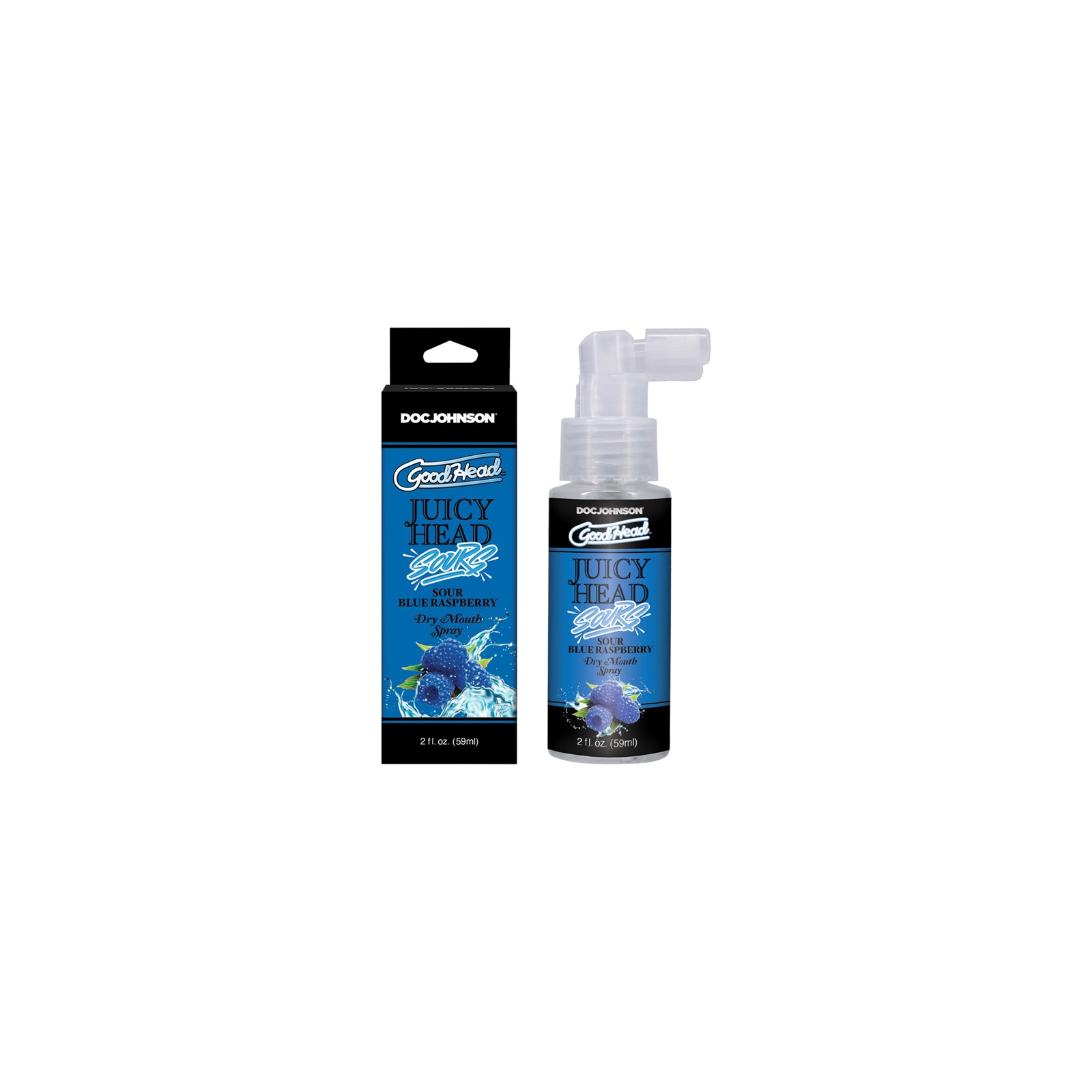 GoodHead Juicy Head Spray para Boca Seca Frambuesa Azul