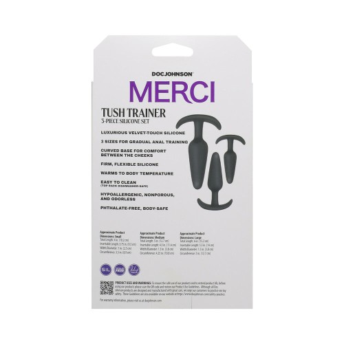 Merci Tush Trainer Silicone Plug Set for Anal Pleasure